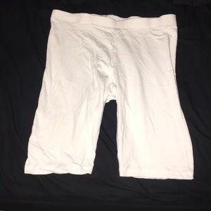 White Biker Shorts